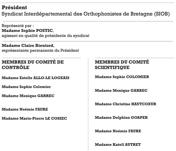 Organigramme SIOB Formation